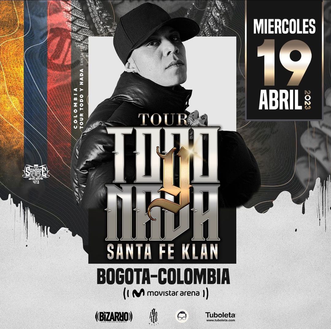 19 abril | 'Todo y Nada' Tour | Bogotá, Colombia